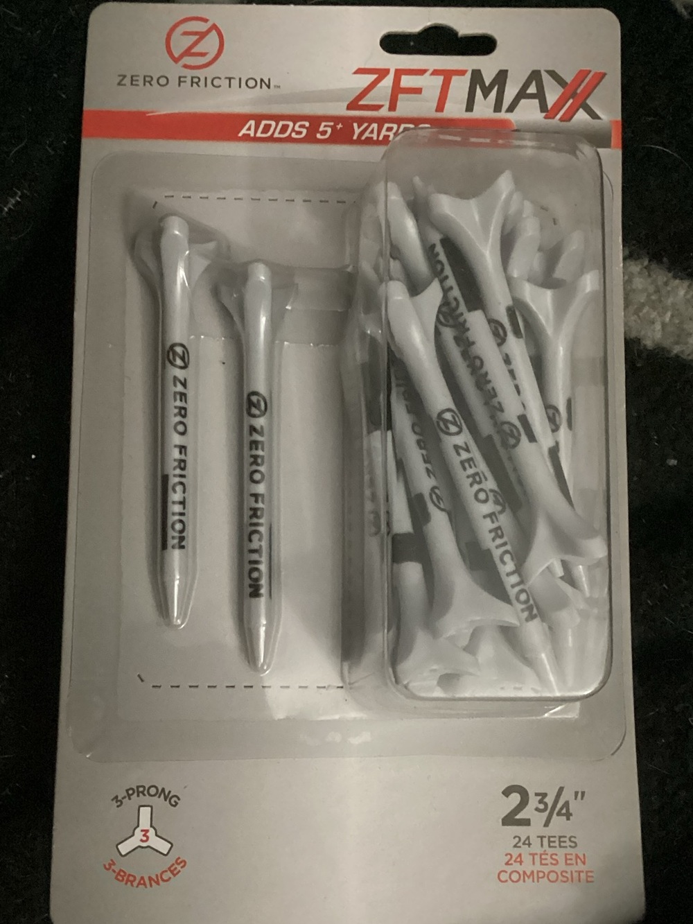 Zero Friction White Golf Tees - Pack of 24